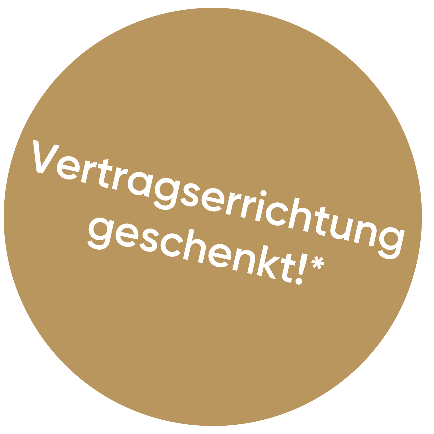Button Vertragserrichtung geschenkt.